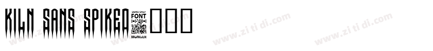 Kiln Sans Spiked字体转换